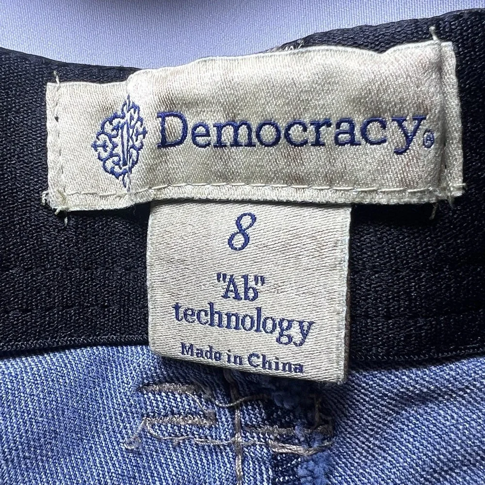 Democracy‎ Jeans  AB Technology Pants Women's Size 8 Blue Med Wash Stretch
